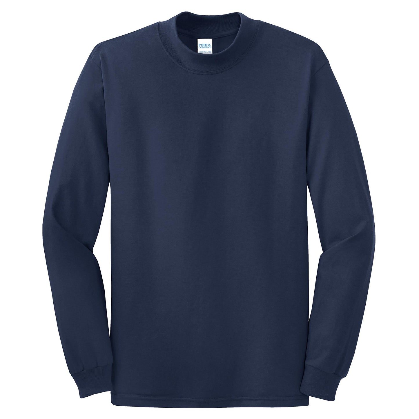 White Sweatshirts - Soft Mock Turtleneck - Port & Company - Stylish Comfort