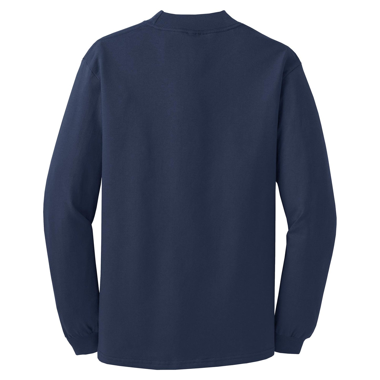 White Sweatshirts - Soft Mock Turtleneck - Port & Company - Stylish Comfort