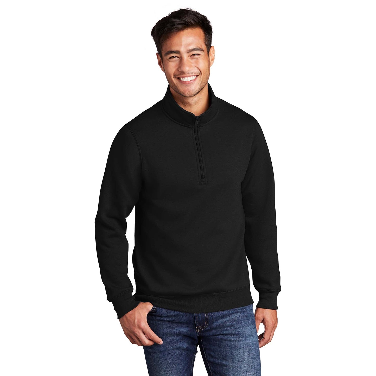 Athletic Heather Sweatshirt - Port & Company - Cozy Fleece