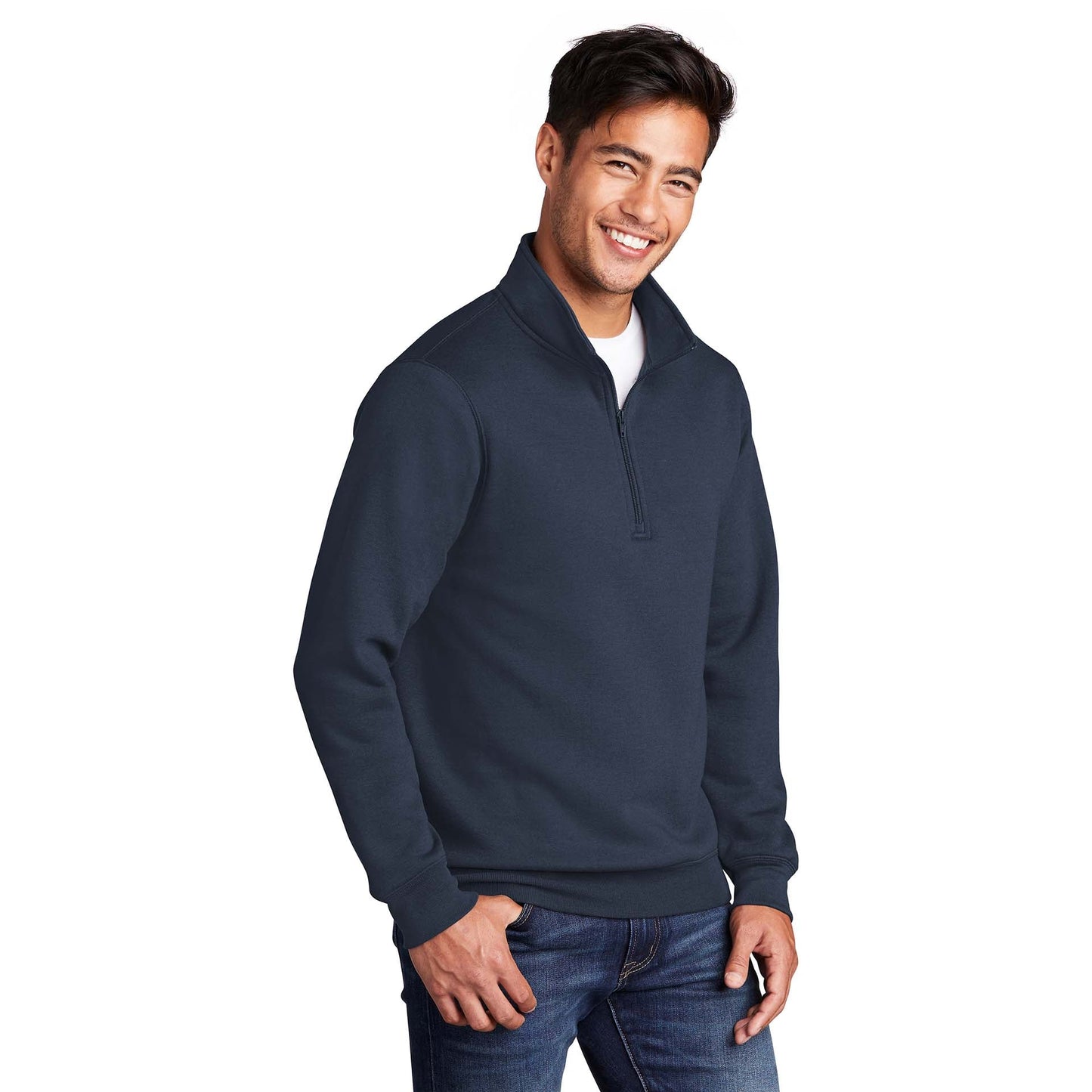 Athletic Heather Sweatshirt - Port & Company - Cozy Fleece