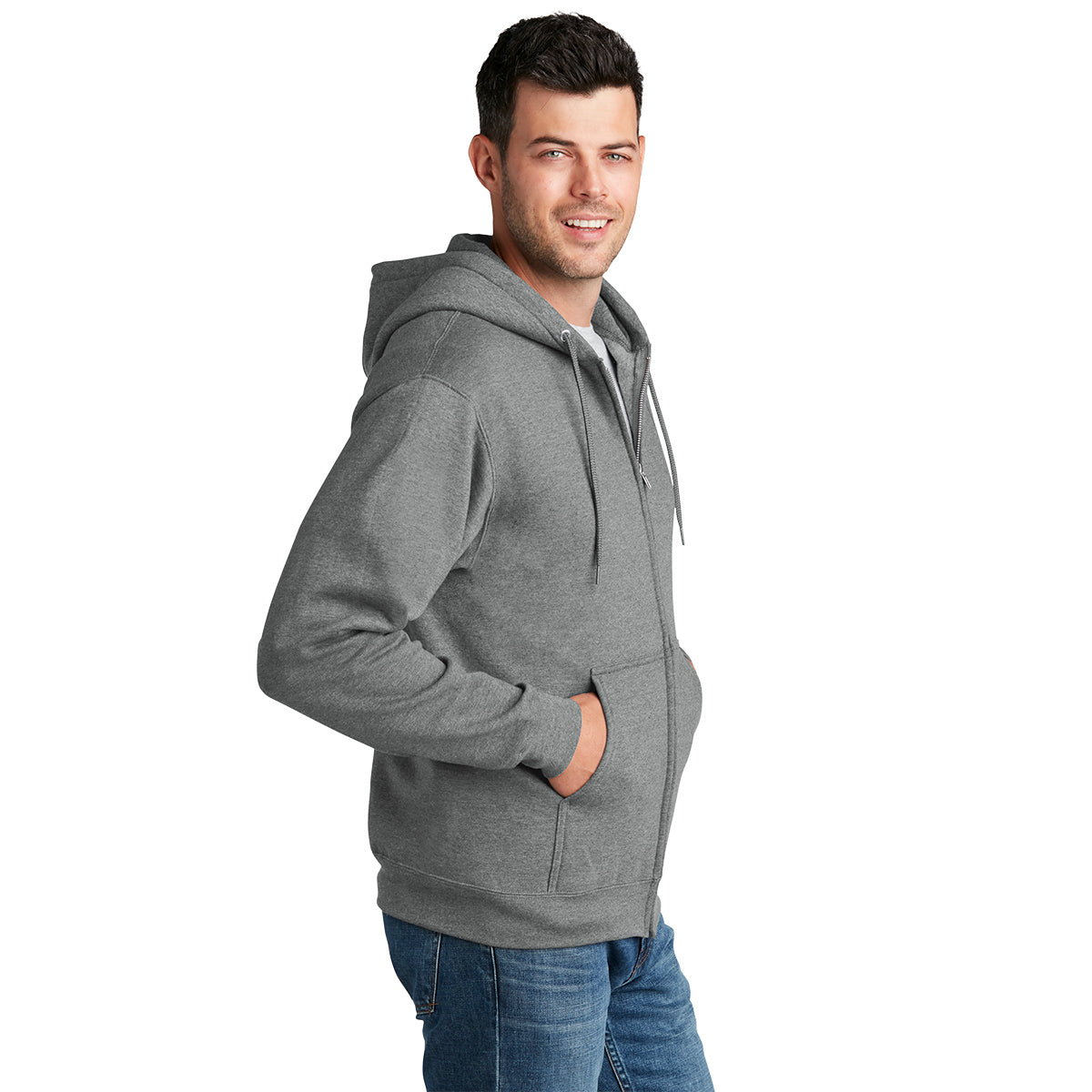 Athletic Heather Sweatshirts - Port & Company - Cozy Fleece