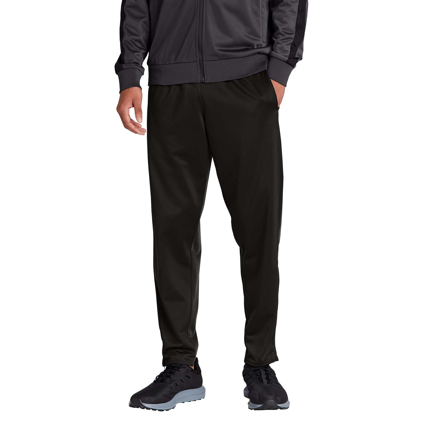 Black Track Pants - Sport-Tek - Comfortable Tricot Fabric