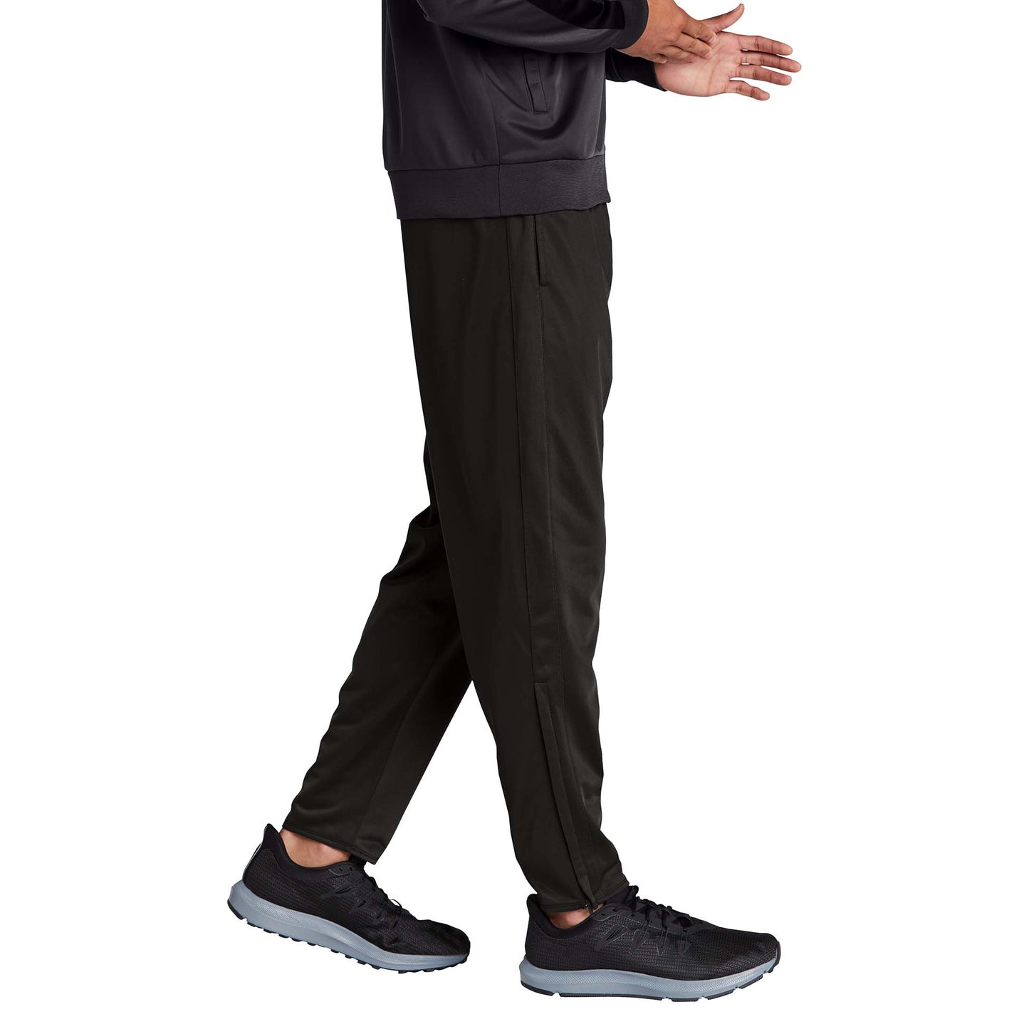 Black Track Pants - Sport-Tek - Comfortable Tricot Fabric