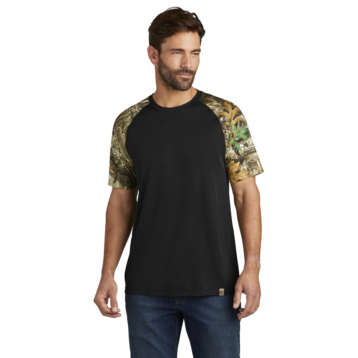 Black Realtree Edge T-Shirts - Russell Outdoors - Moisture Wicking