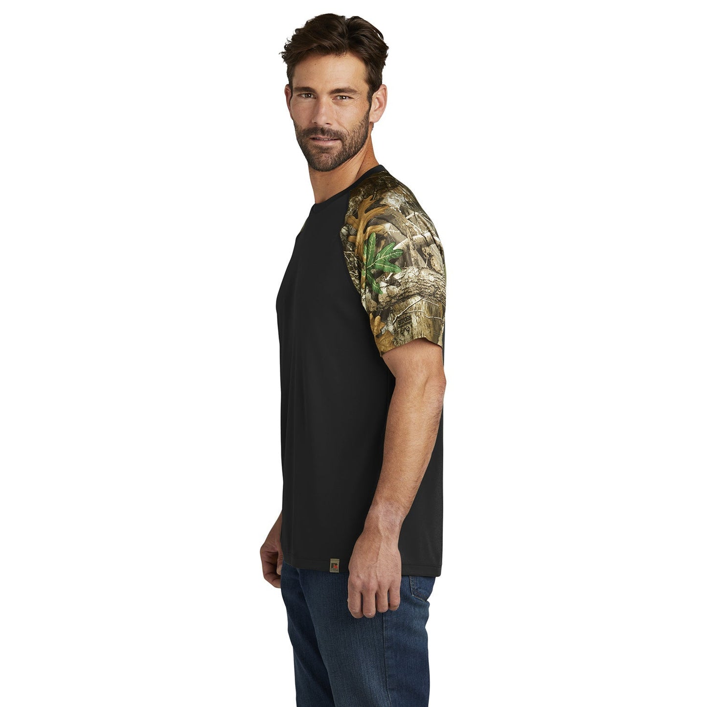 Black Realtree Edge T-Shirts - Russell Outdoors - Moisture Wicking
