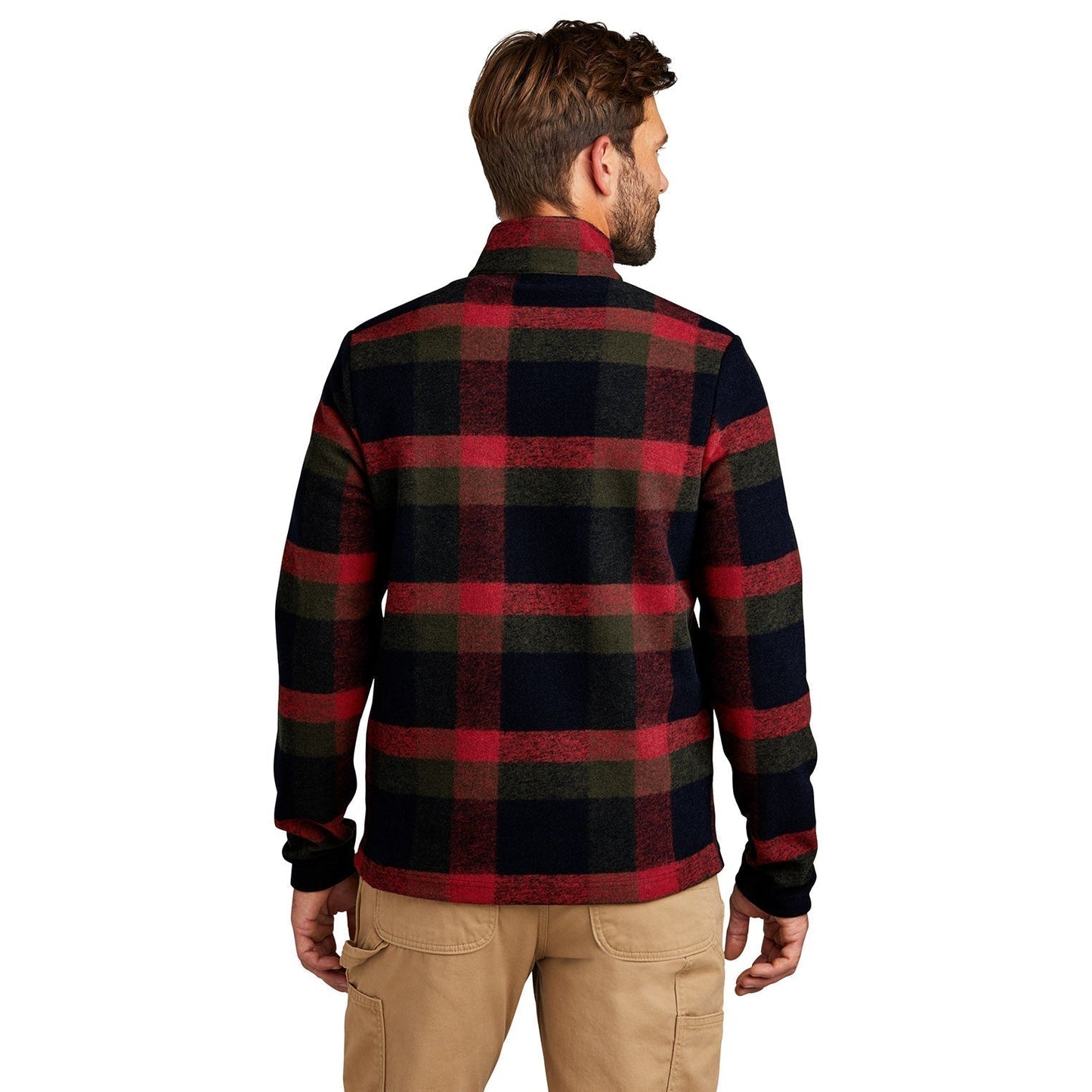 Deep Black Plaid Sweatshirts - Russell Outdoors - Stylish Fabric