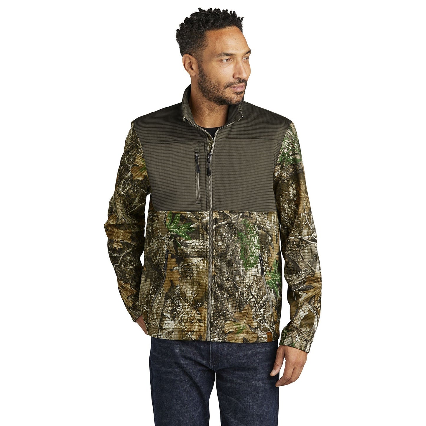 Deep Black Sweatshirt - Russell Outdoors - Colorblock Design