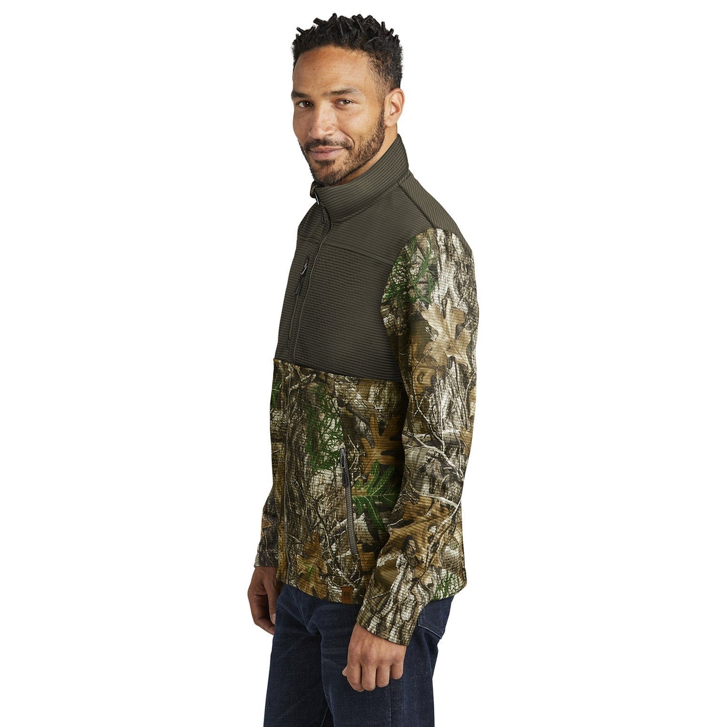 Deep Black Sweatshirt - Russell Outdoors - Colorblock Design