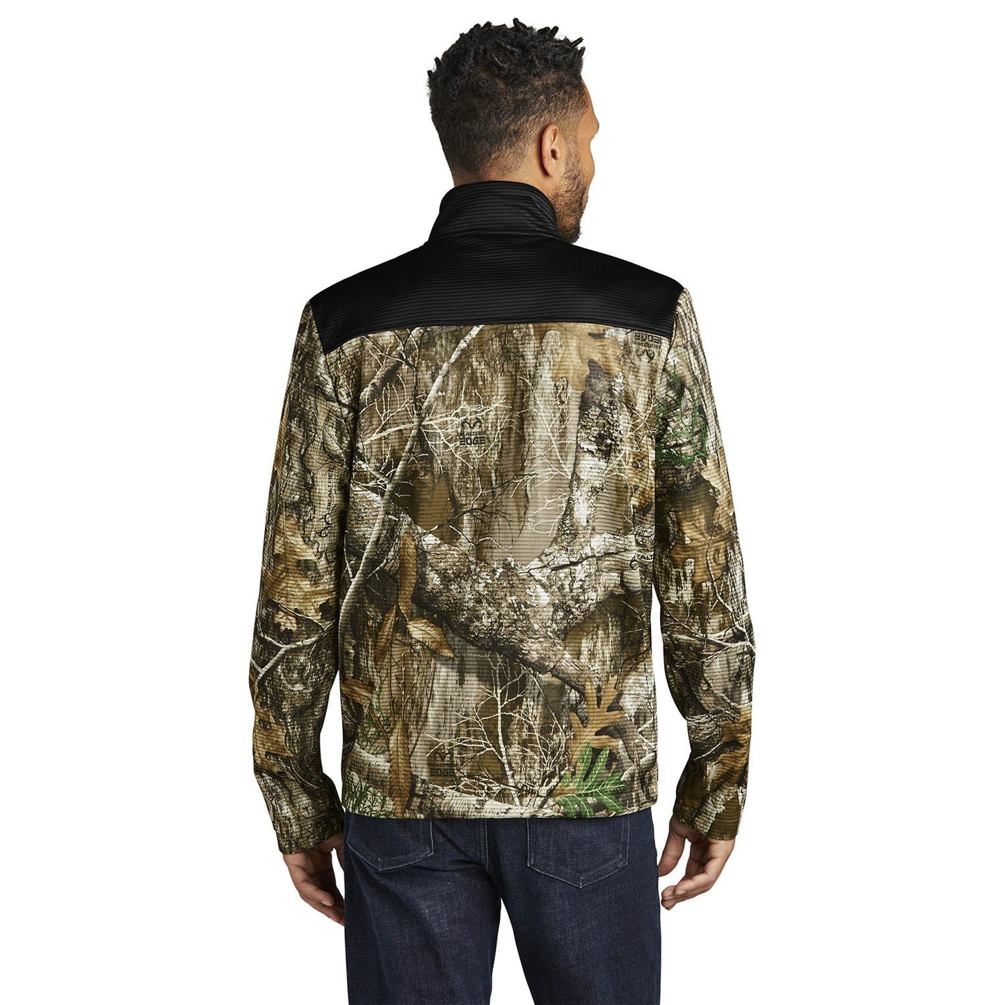 Deep Black Sweatshirt - Russell Outdoors - Colorblock Design