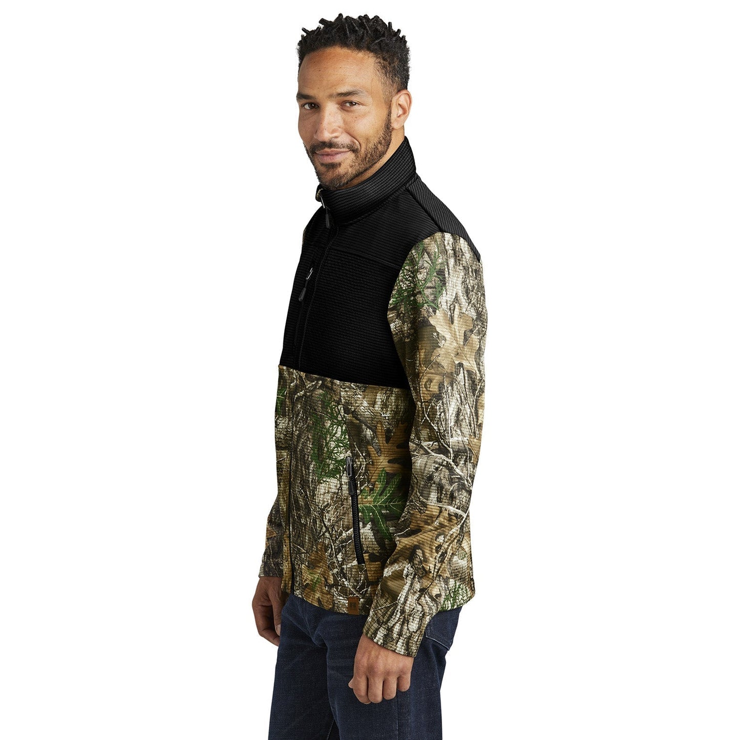 Deep Black Sweatshirt - Russell Outdoors - Colorblock Design