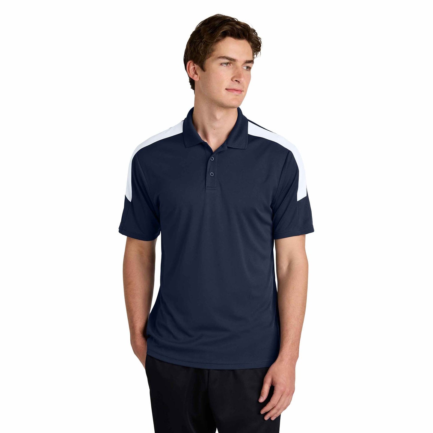 Black/Gold Polo Shirts - Sport-Tek - Stylish Moisture-Wicking