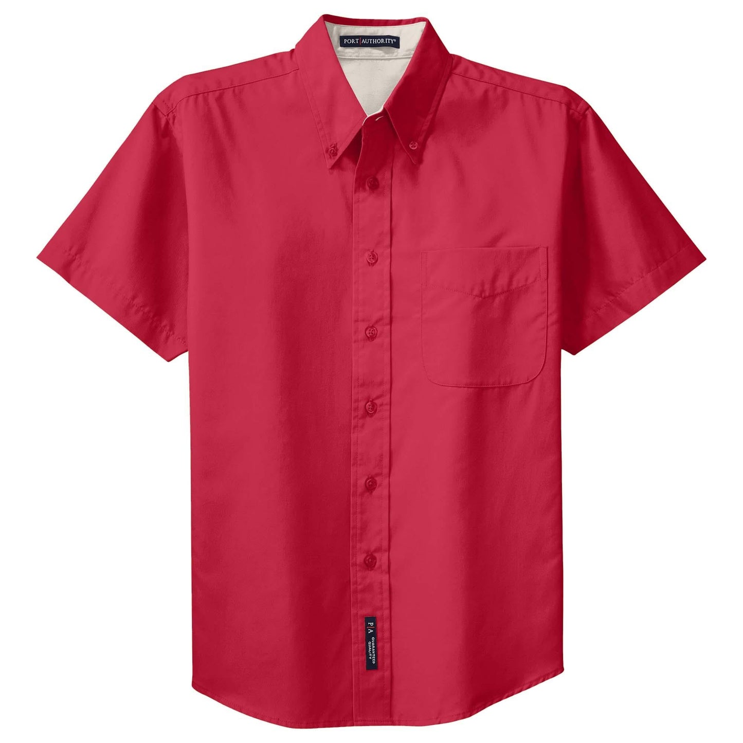 Black/Light Stone Button Up Shirt - Port Authority - Easy Care