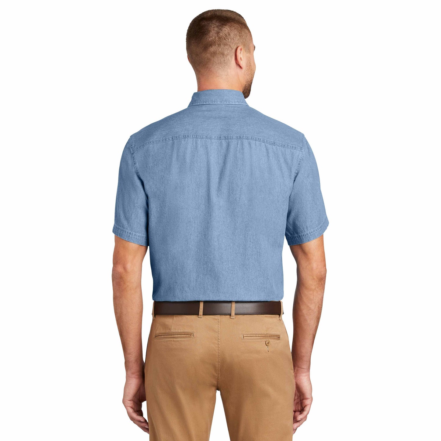 Faded Blue Denim Shirt - Port & Company - Durable Style