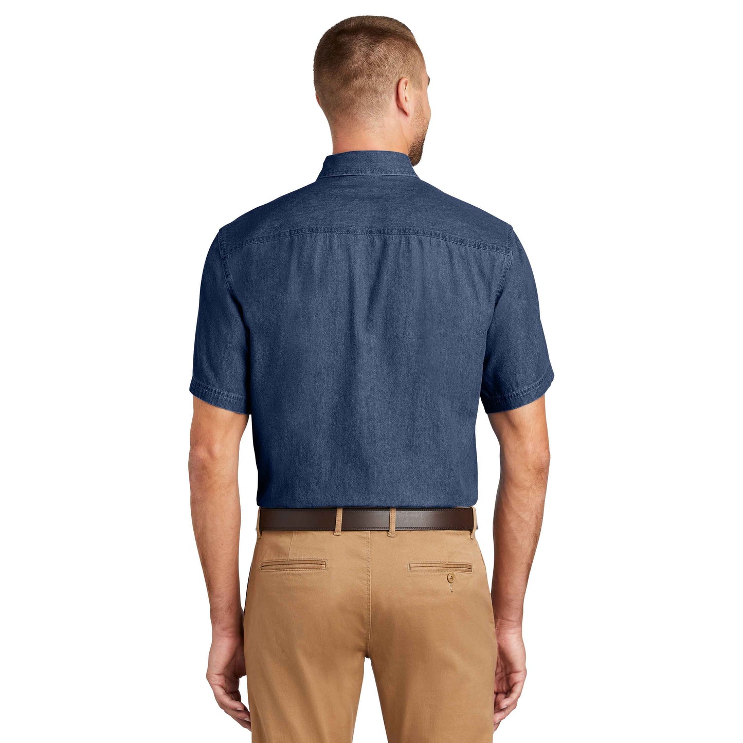 Faded Blue Denim Shirt - Port & Company - Durable Style