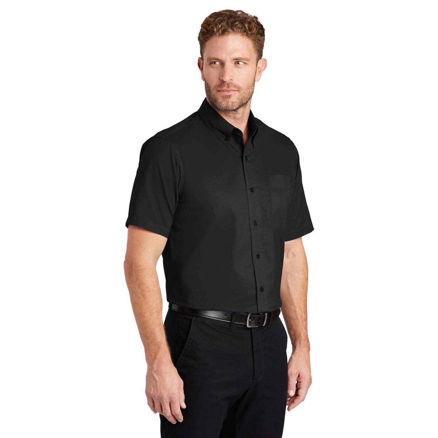 Black Button Up Shirt - Cornerstone - Stain Resistant