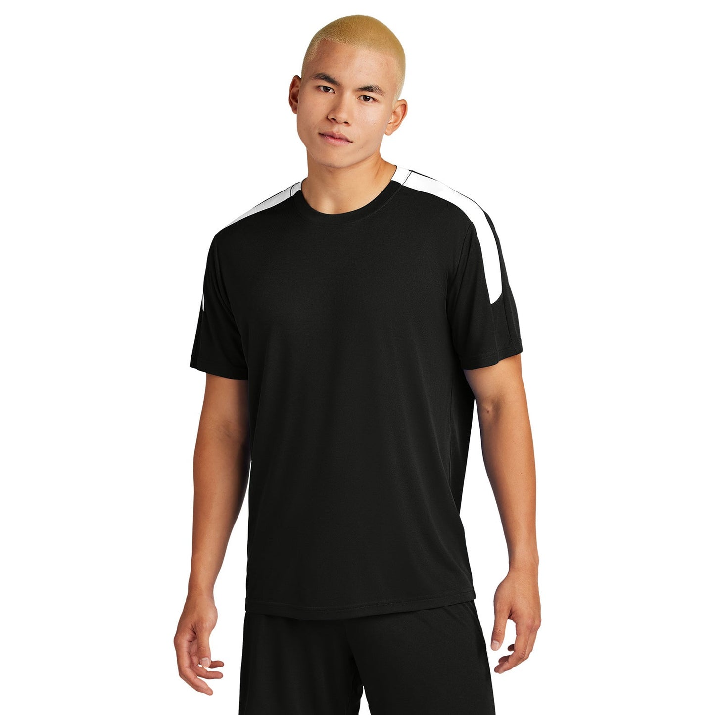 Black/Lime Shock T-Shirts - Sport-Tek - Breathable Fabric