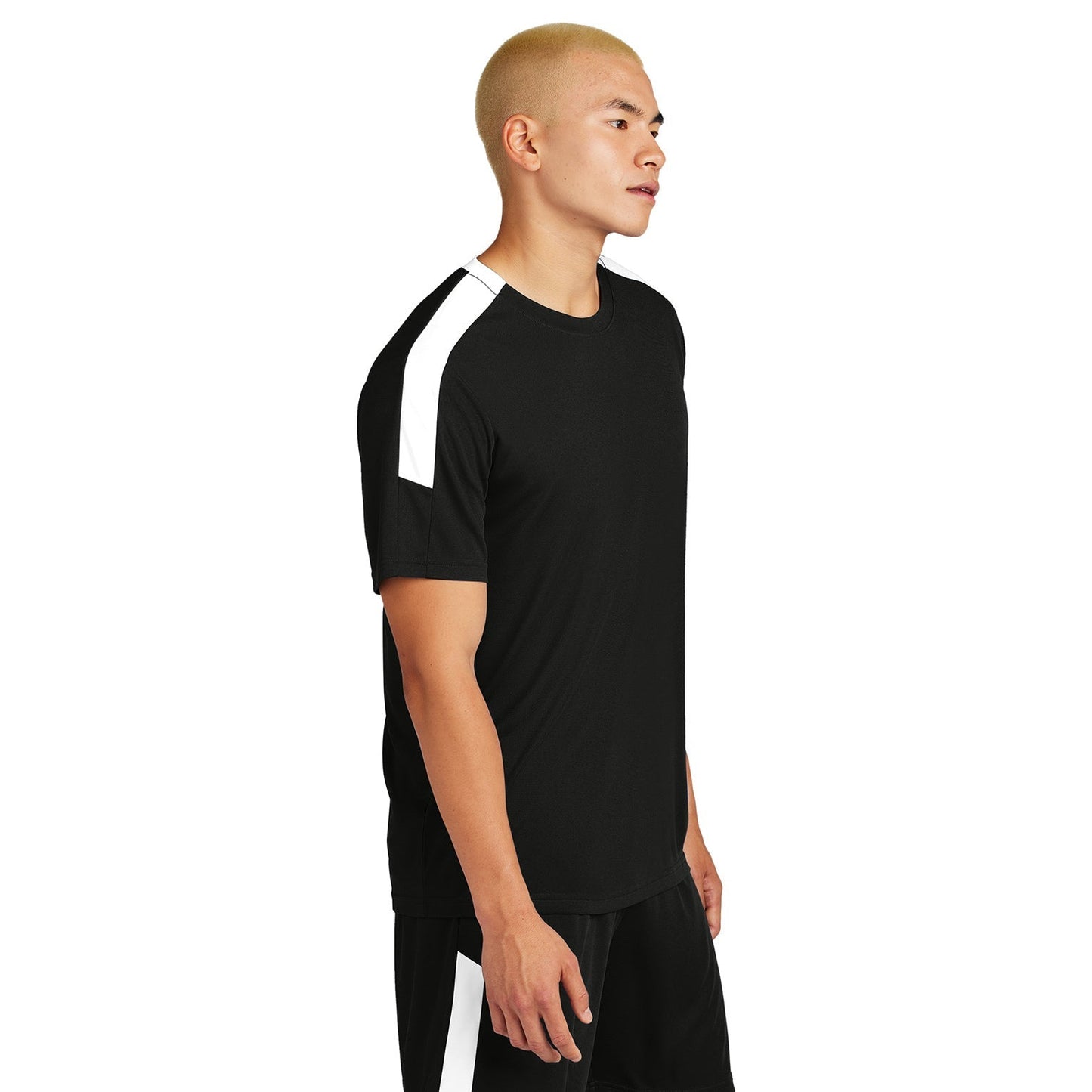 Black/Lime Shock T-Shirts - Sport-Tek - Breathable Fabric