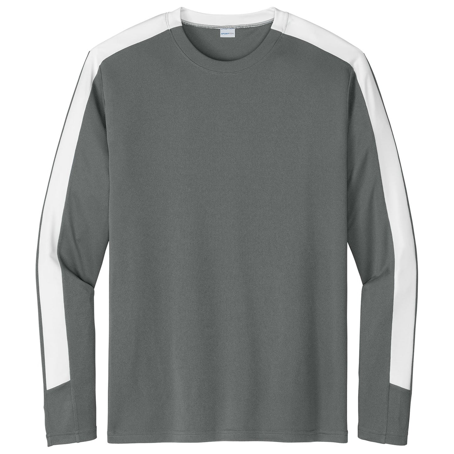 Black/White T-Shirt - Sport-Tek - Moisture-Wicking Crew
