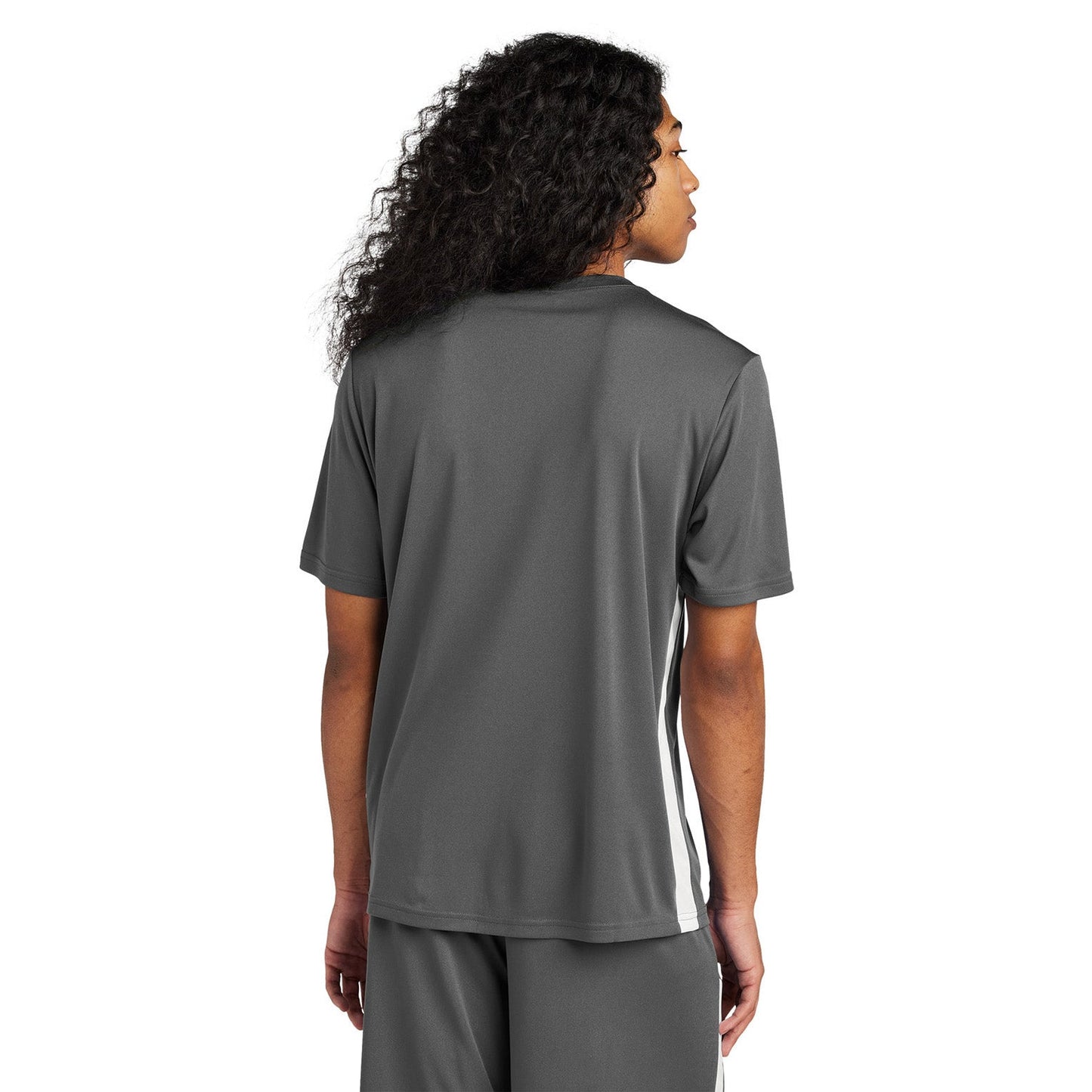 Black/White T-Shirts - Sport-Tek - Athletic Polyester Fit