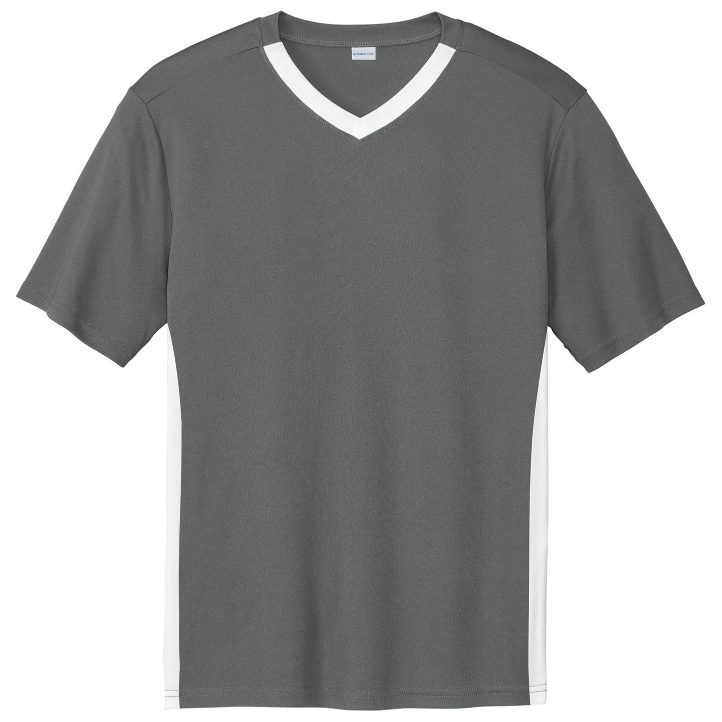 Black/White T-Shirts - Sport-Tek - Athletic Polyester Fit