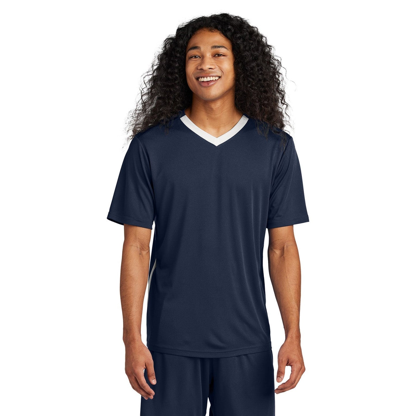 Black/White T-Shirts - Sport-Tek - Athletic Polyester Fit