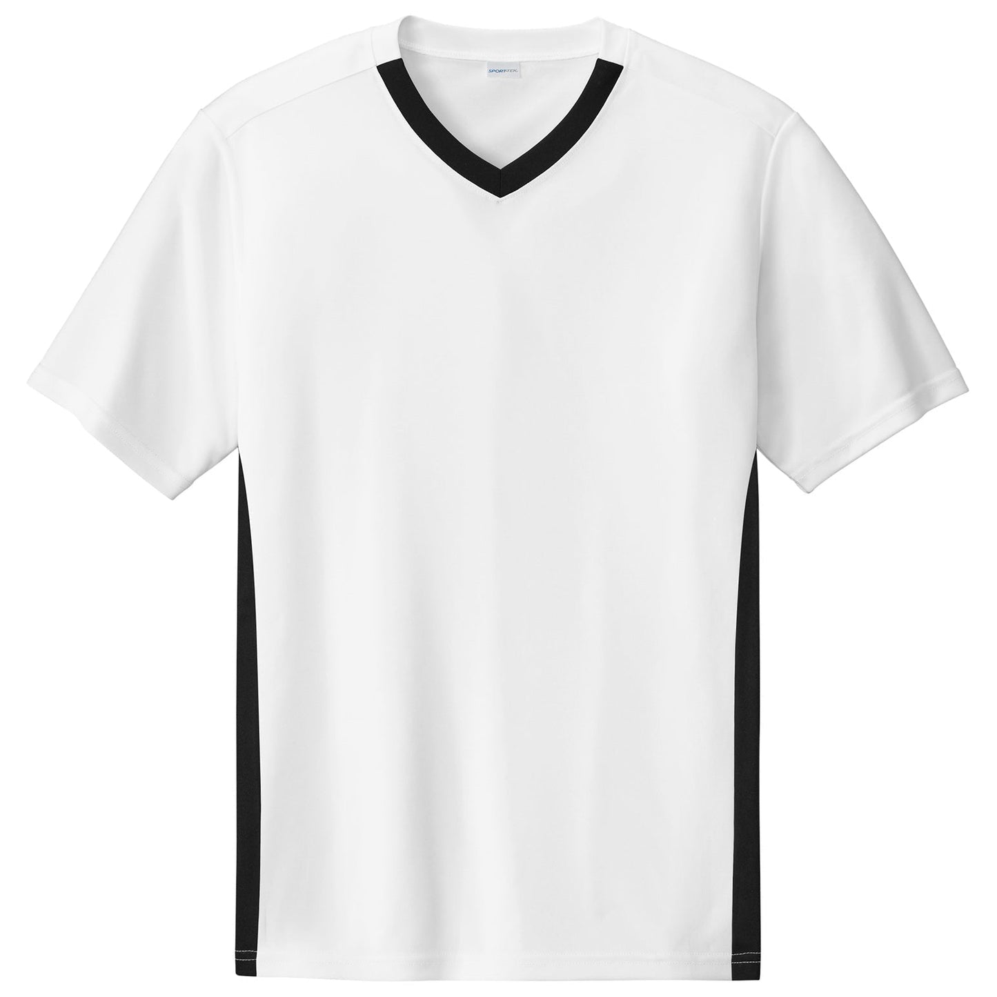 Black/White T-Shirts - Sport-Tek - Athletic Polyester Fit