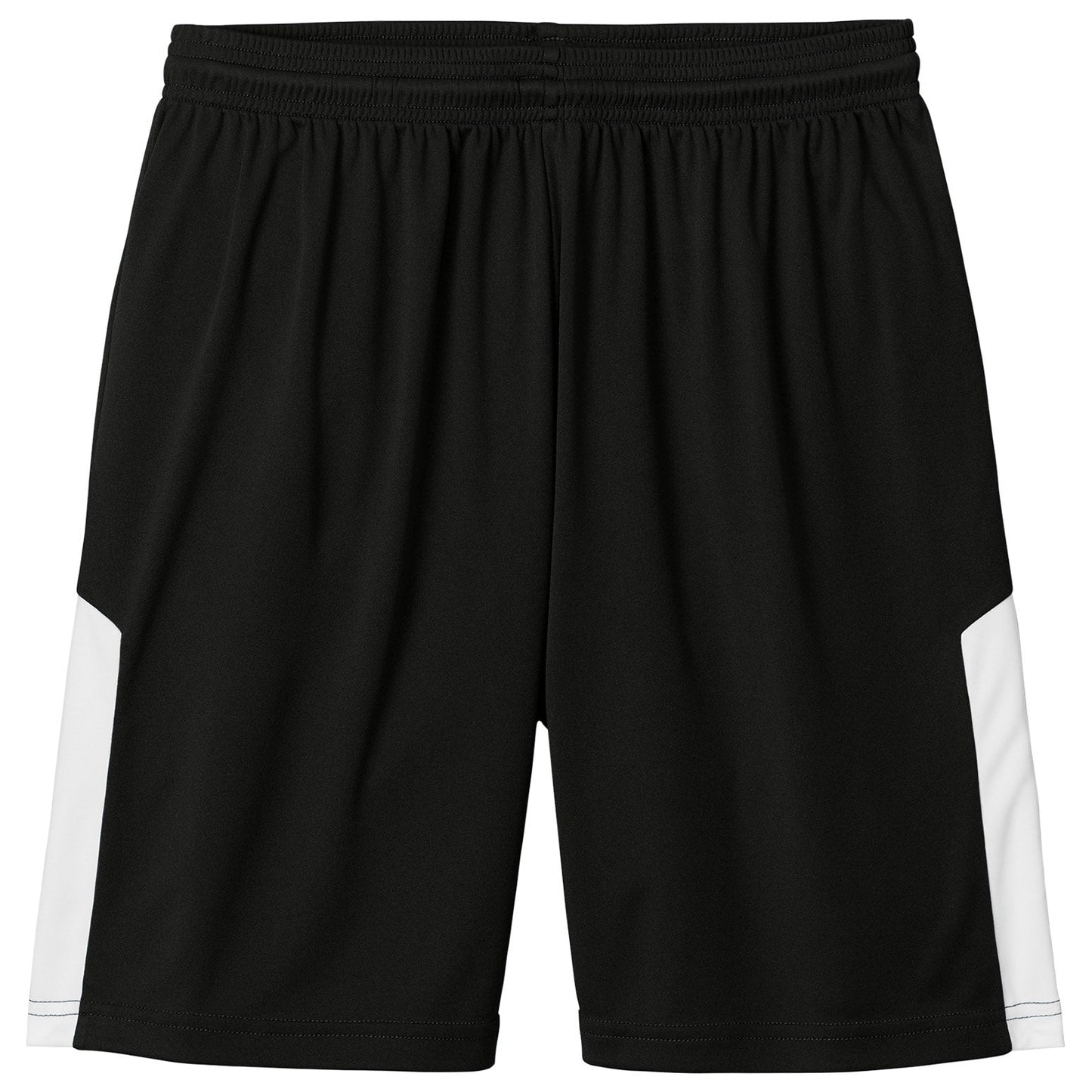 Black/White Shorts - Sport-Tek - Snag-Resistant Fabric