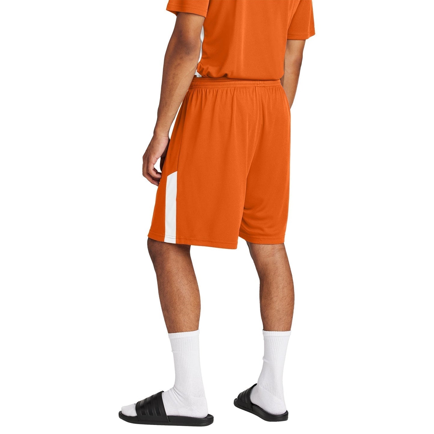 Black/White Shorts - Sport-Tek - Snag-Resistant Fabric