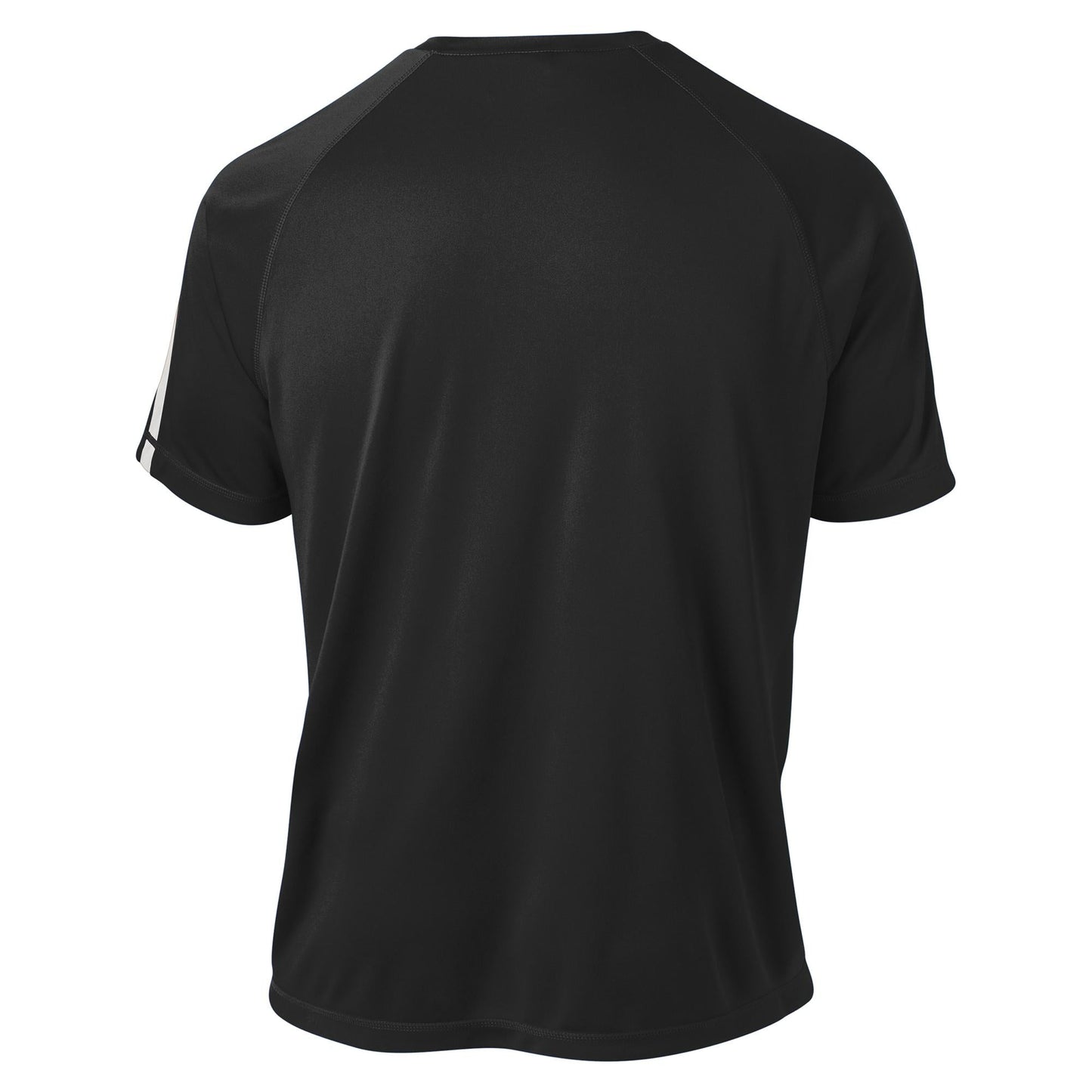 Black/Lime Shock T-Shirts - Sport-Tek - Colorblock Design