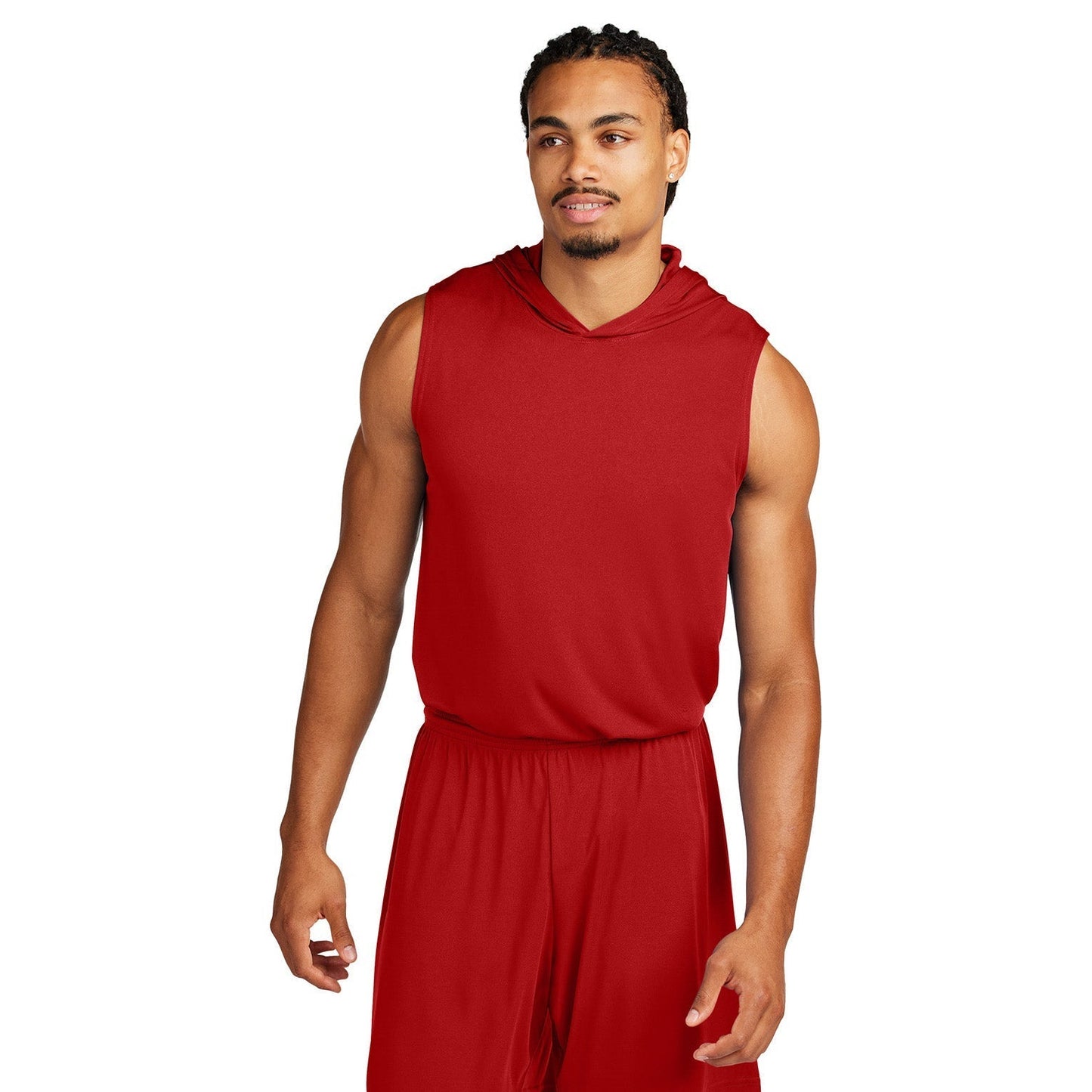 Black Sleeveless Hoodie - Sport-Tek - Moisture Wicking