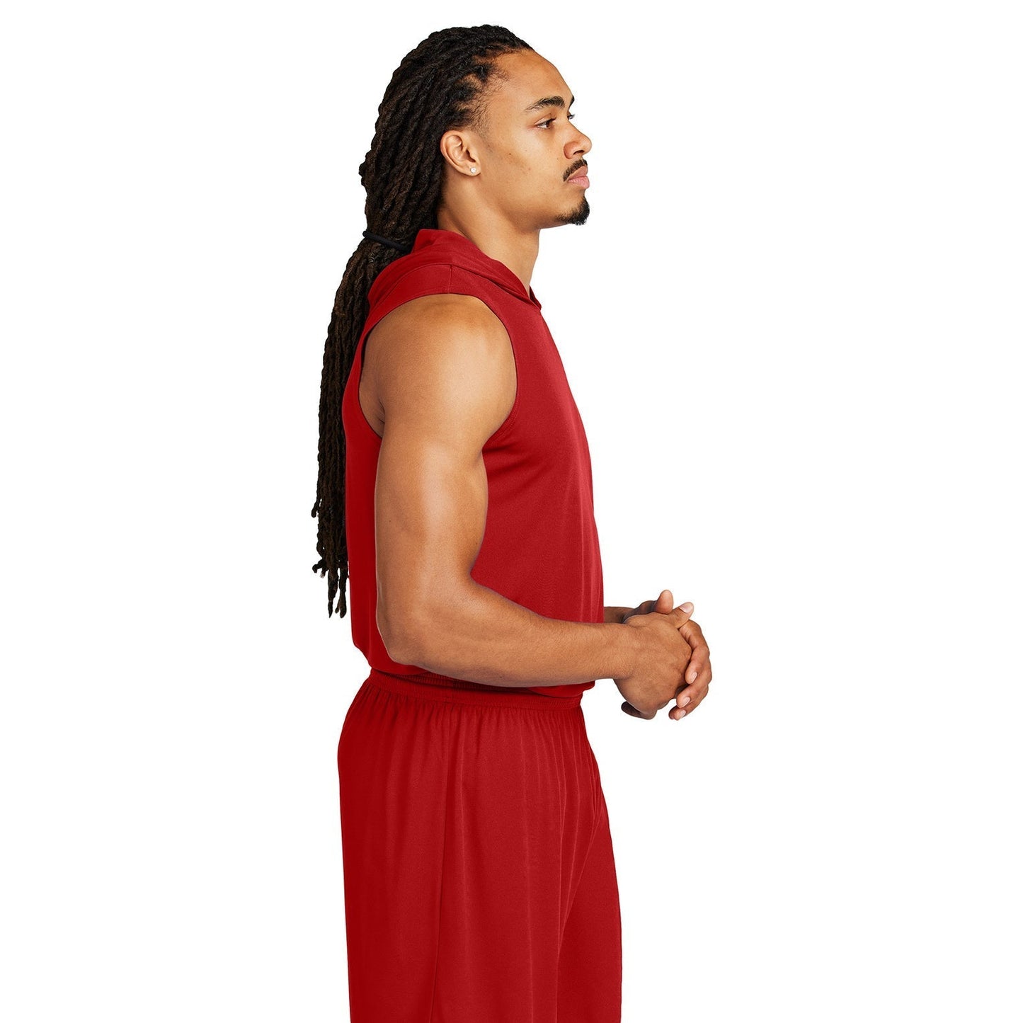 Black Sleeveless Hoodie - Sport-Tek - Moisture Wicking