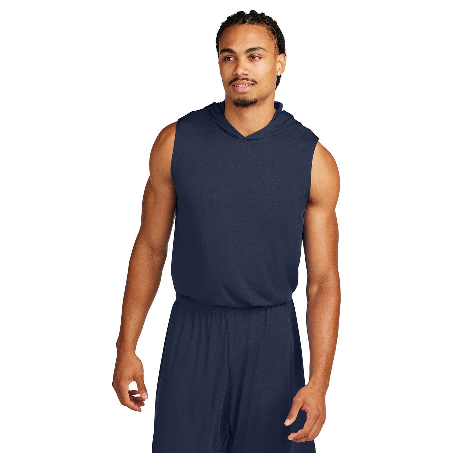 Black Sleeveless Hoodie - Sport-Tek - Moisture Wicking