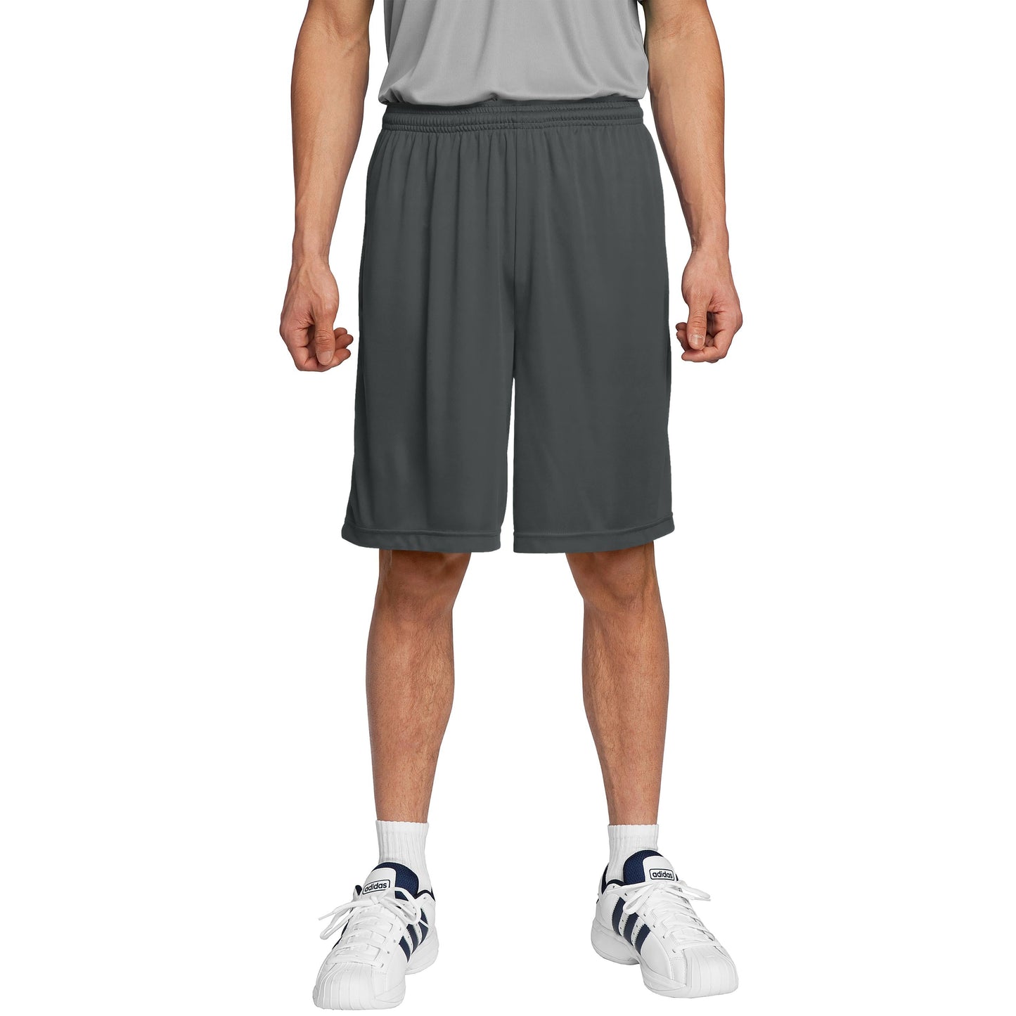Iron Grey Shorts - Sport-Tek - Moisture-Wicking Fit