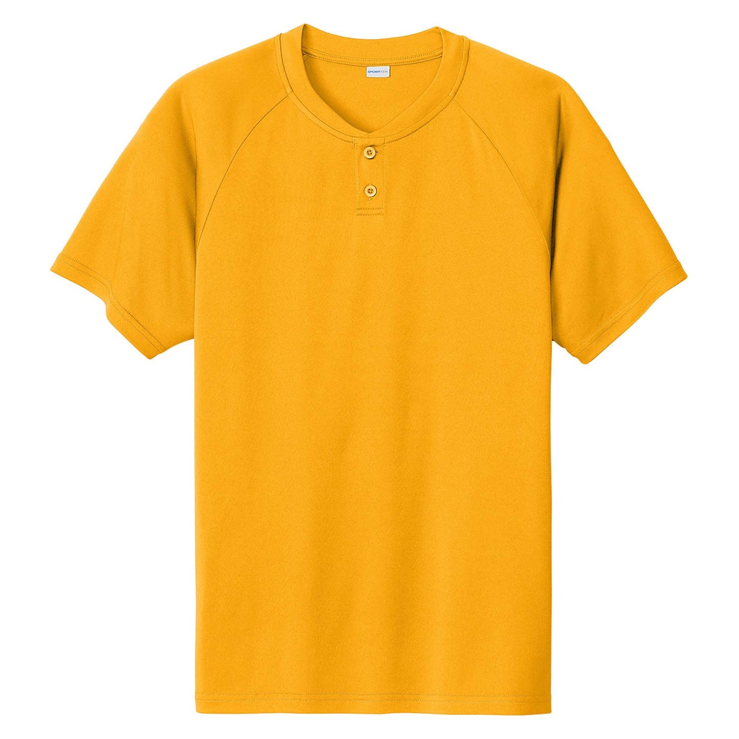 Black Henley Shirt - Sport-Tek - Soft Polyester