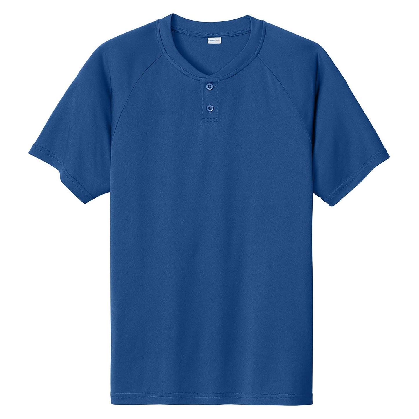 Black Henley Shirt - Sport-Tek - Soft Polyester