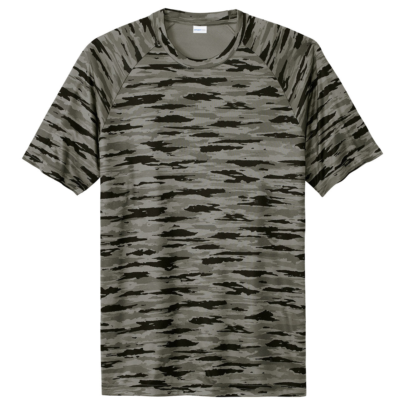 Black Camo Tee - Sport-Tek - Moisture-Wicking Fabric
