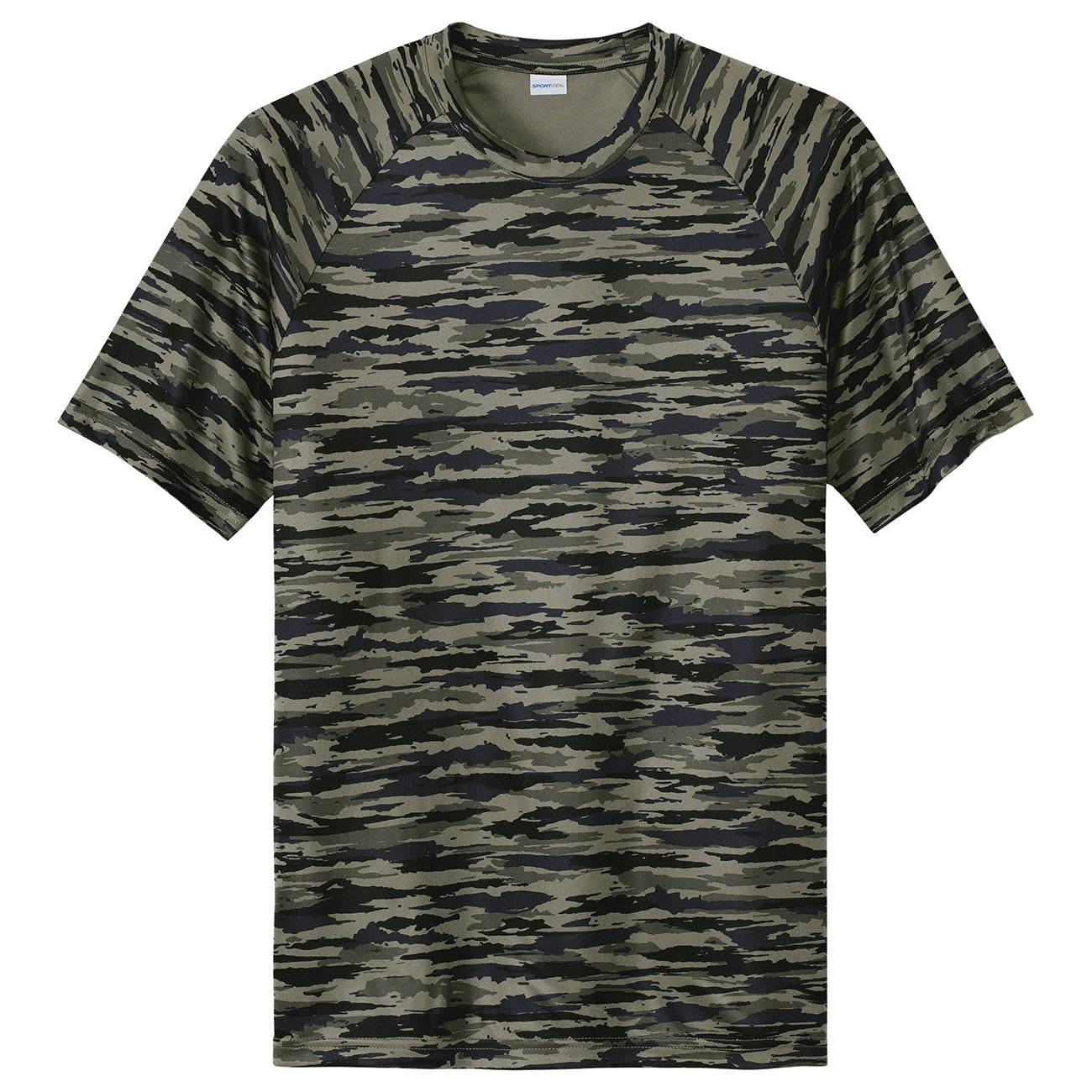 Black Camo Tee - Sport-Tek - Moisture-Wicking Fabric