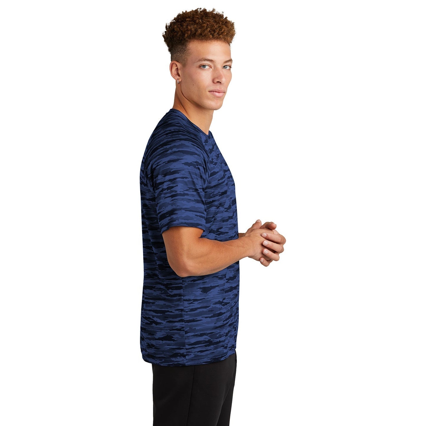 Black Camo Tee - Sport-Tek - Moisture-Wicking Fabric