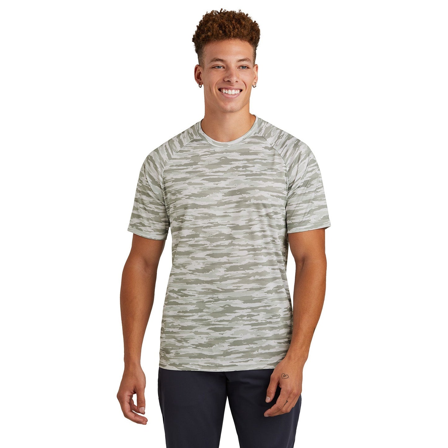 Black Camo Tee - Sport-Tek - Moisture-Wicking Fabric