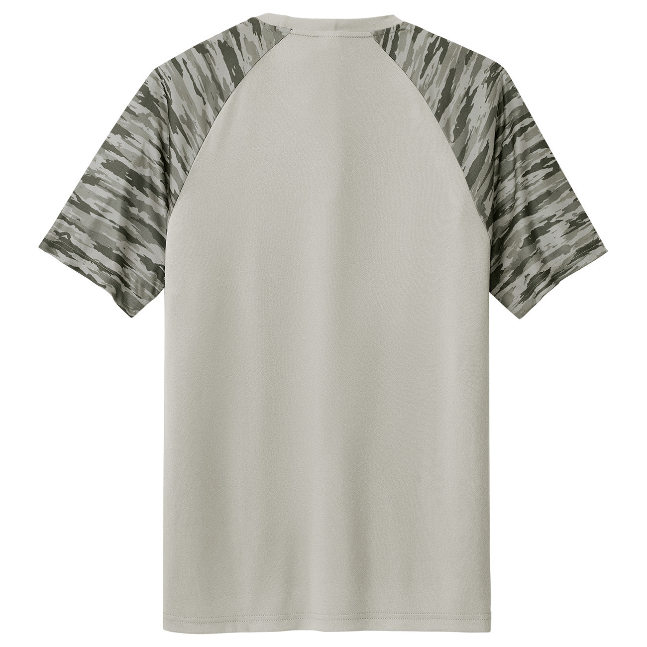 Black T-Shirts - Sport-Tek - Colorblock Design, Camo Pattern
