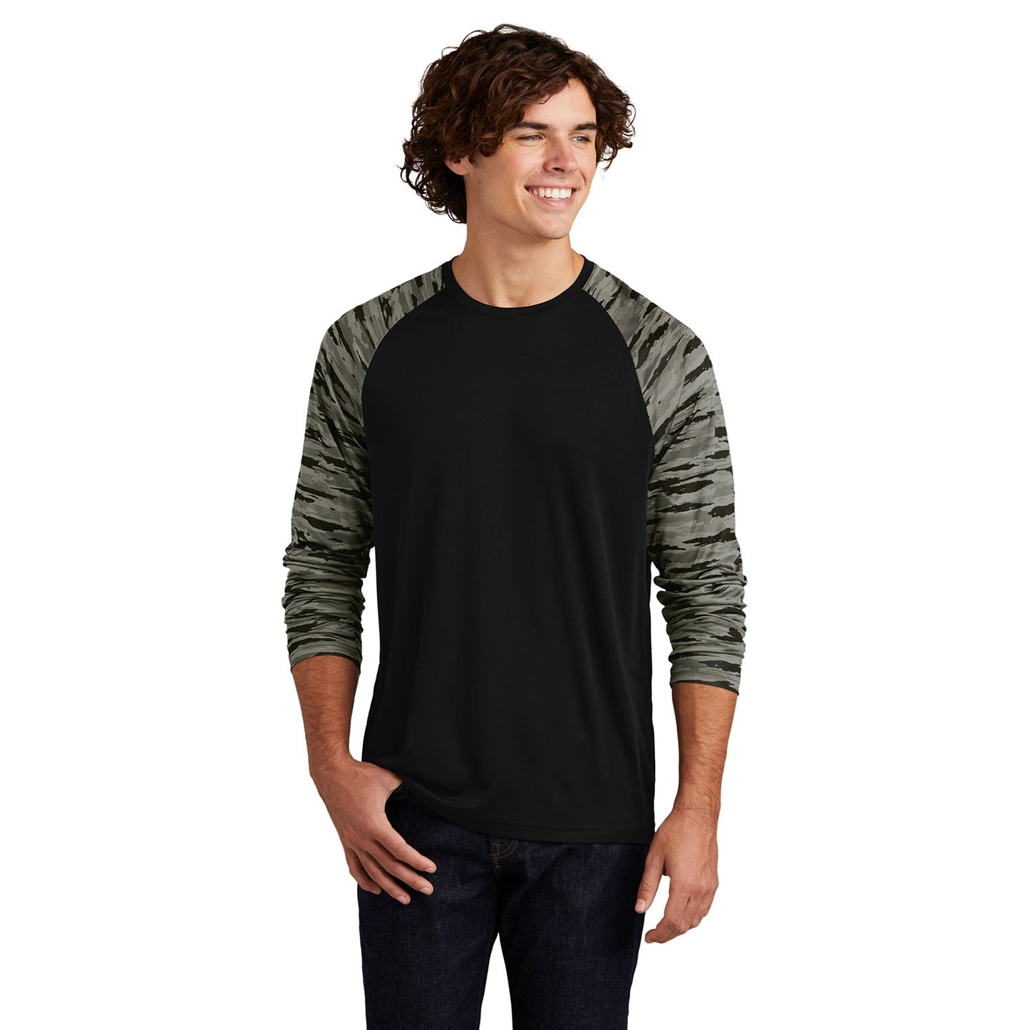 Black Camo T-Shirt - Sport-Tek - Moisture-Wicking