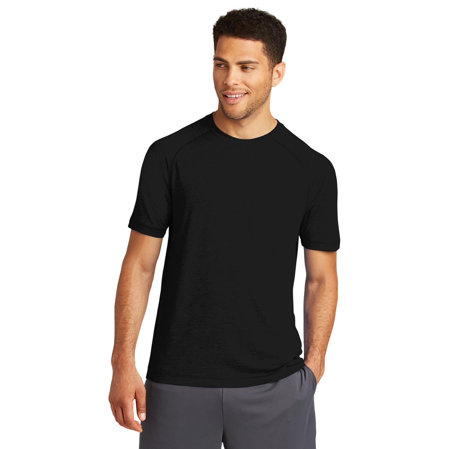 Dark Grey Heather T-Shirt - Sport-Tek - Moisture Control