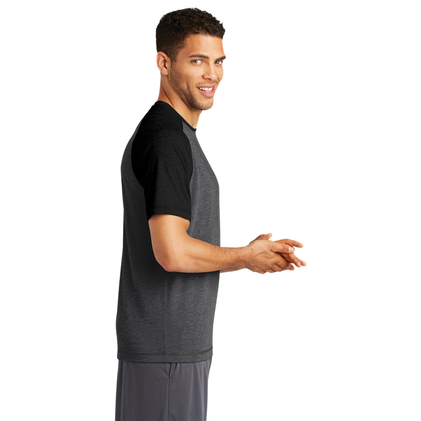 Dark Grey Heather T-Shirt - Sport-Tek - Moisture Control