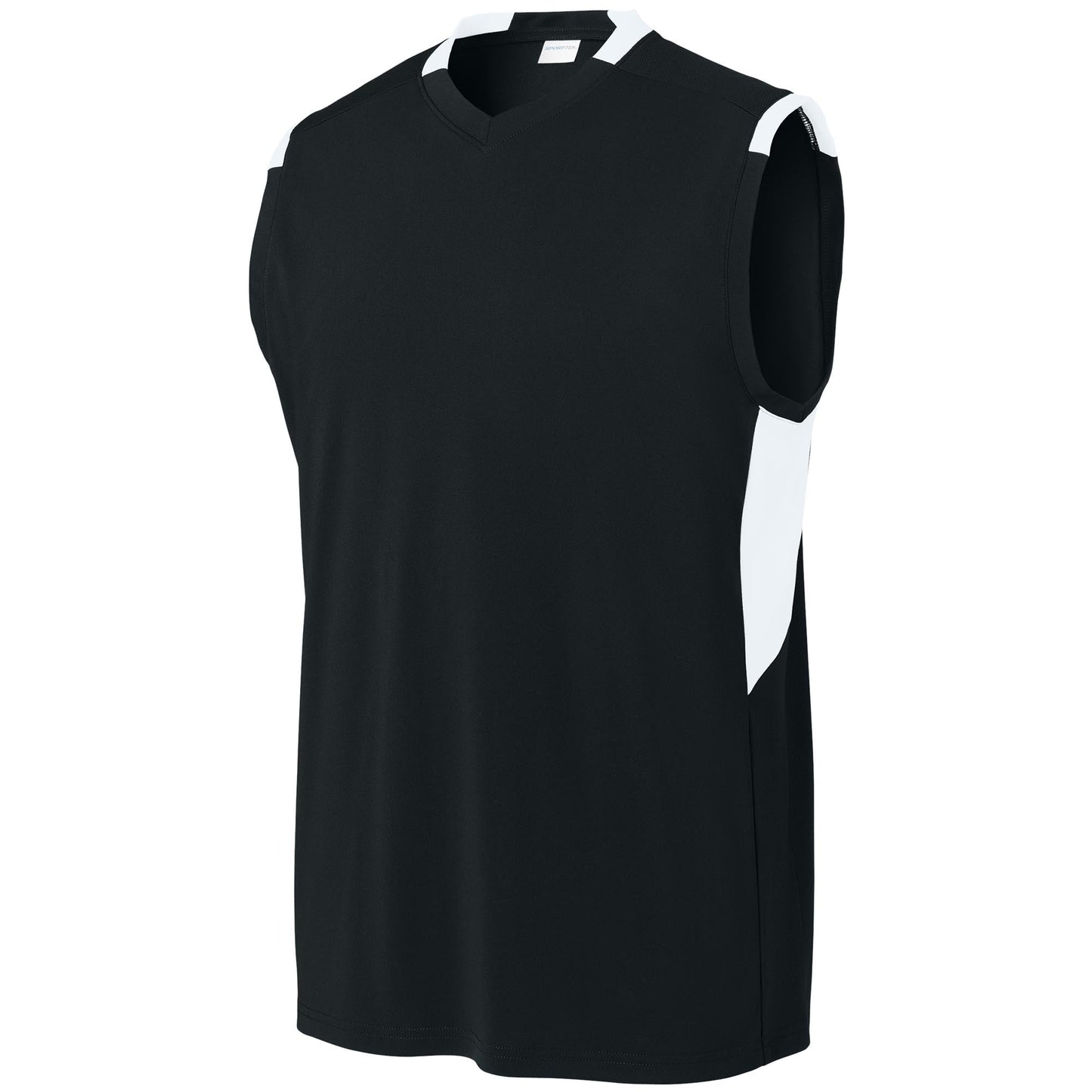 Black/White T-Shirts - Sport-Tek - Eco-Friendly Fabric