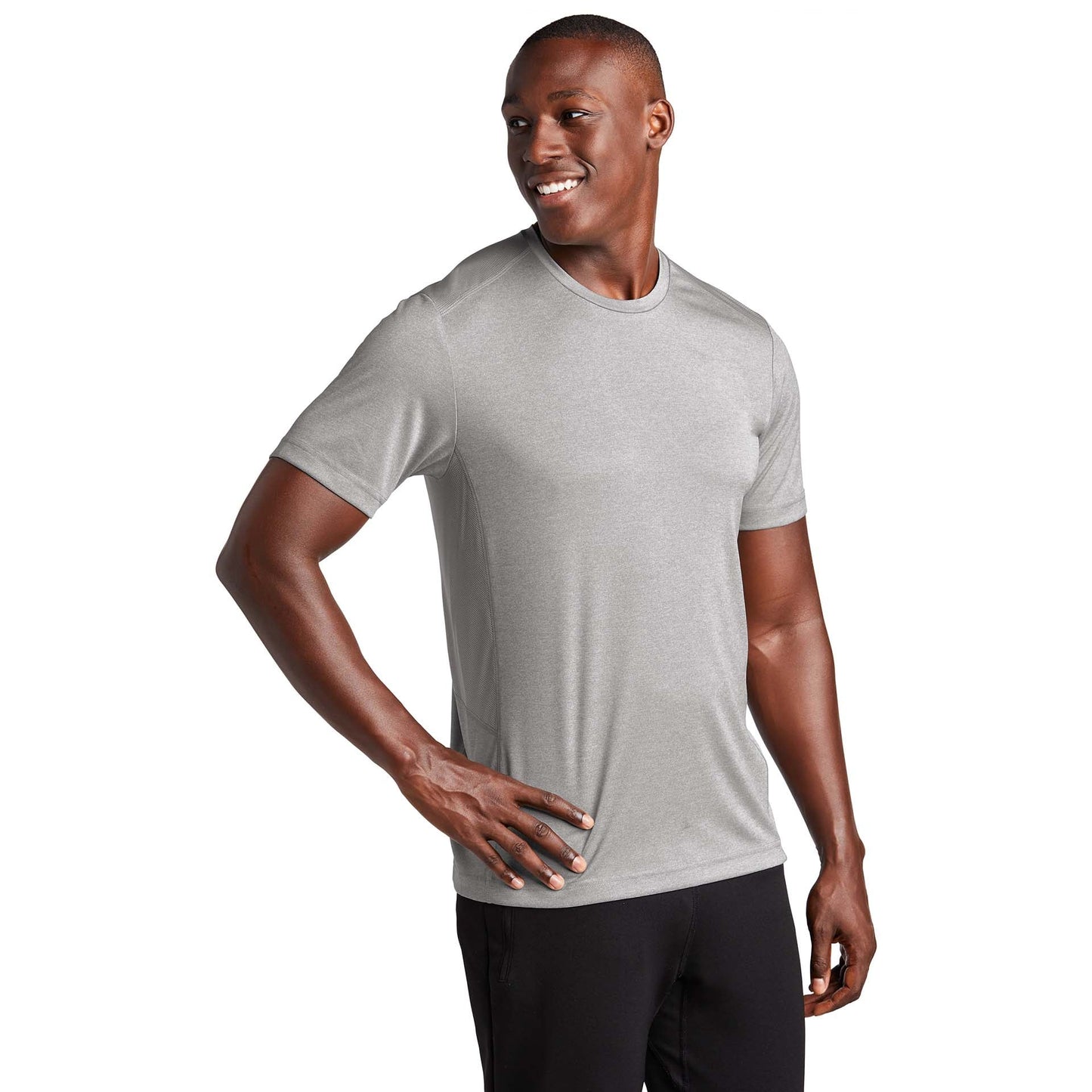 Black Heather T-Shirt - Sport-Tek - Soft Fabric