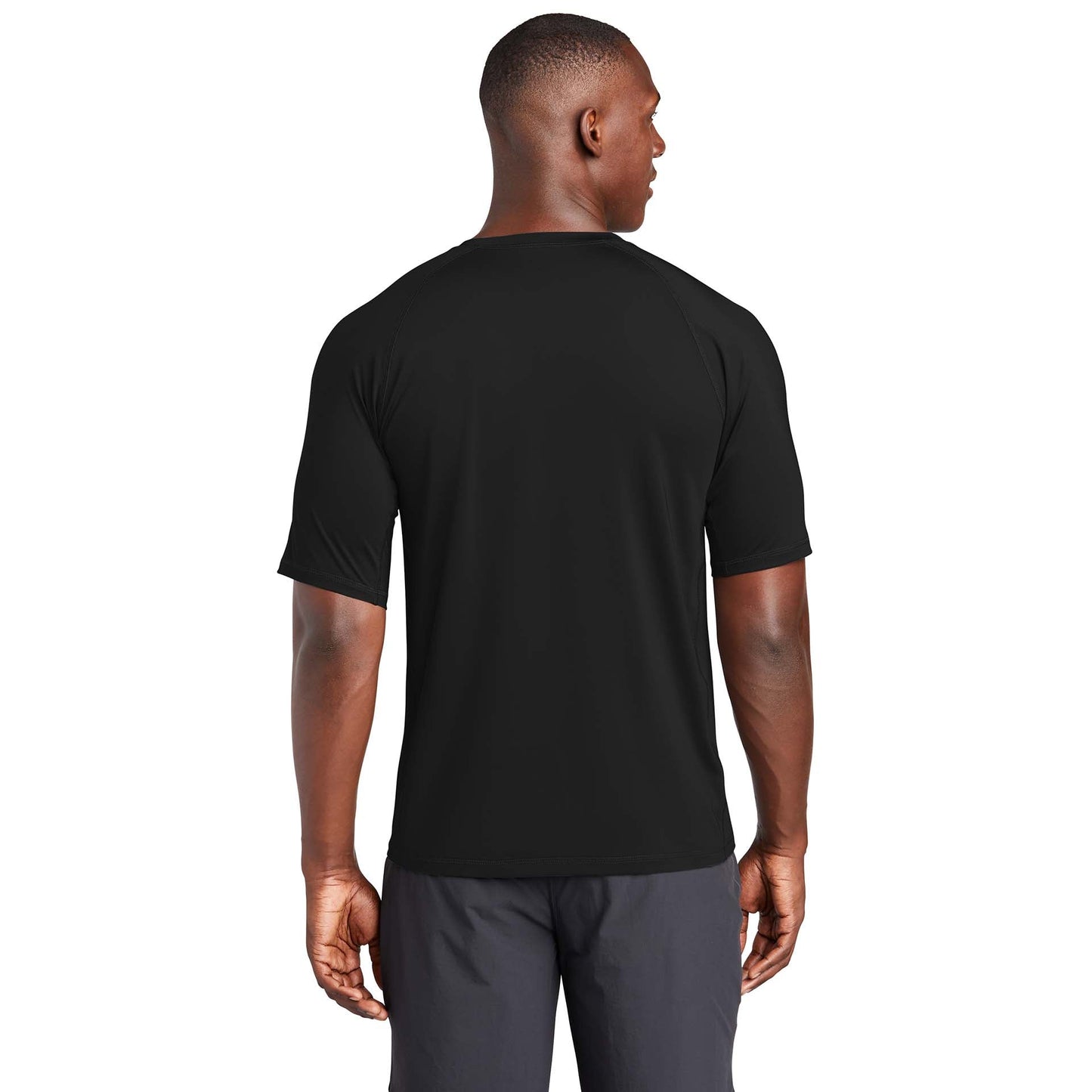 Black Rashguard Tee - Sport-Tek - Flexible Fit