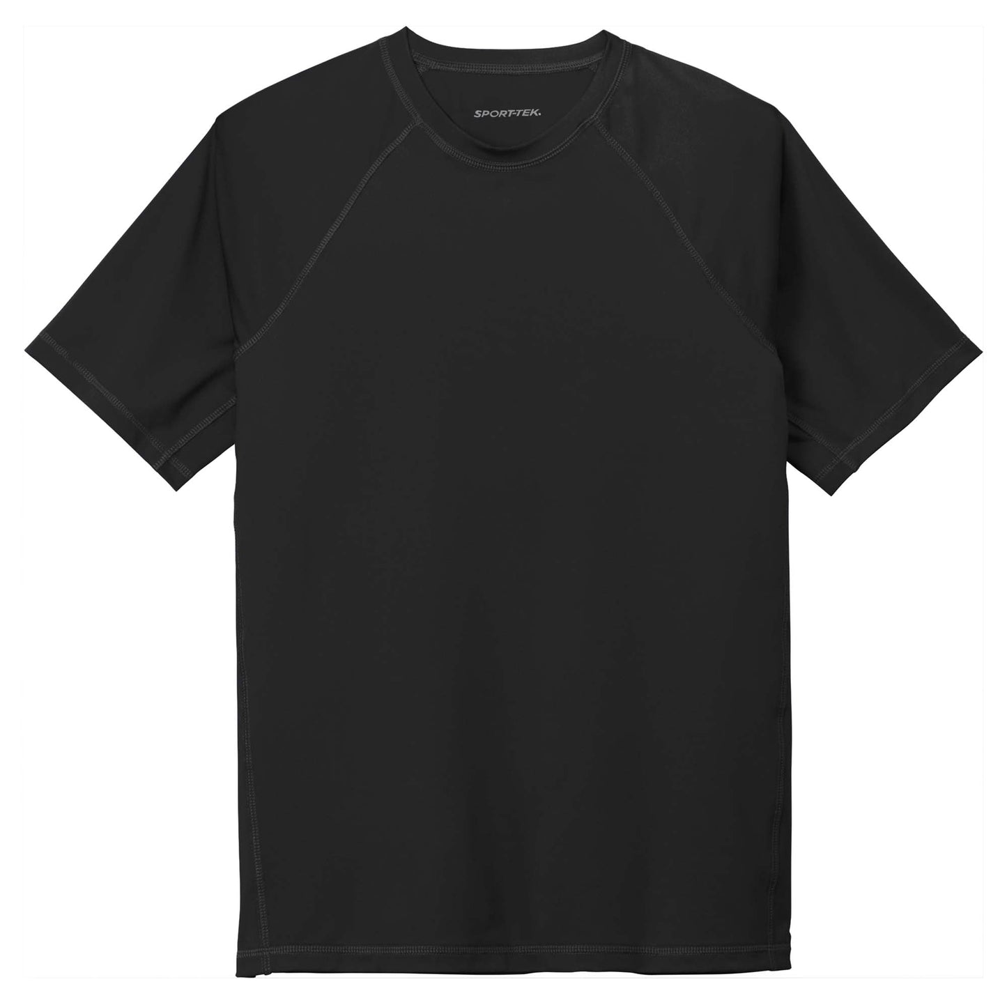 Black Rashguard Tee - Sport-Tek - Flexible Fit