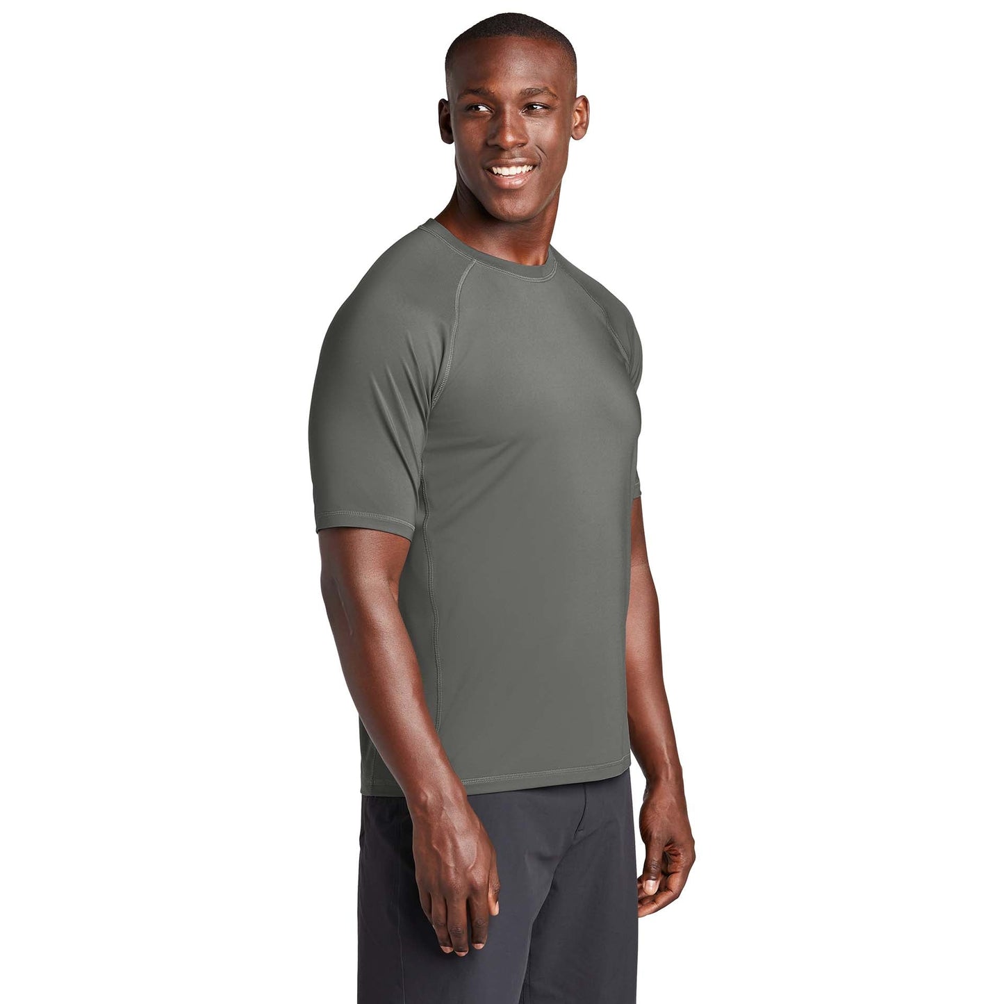 Black Rashguard Tee - Sport-Tek - Flexible Fit