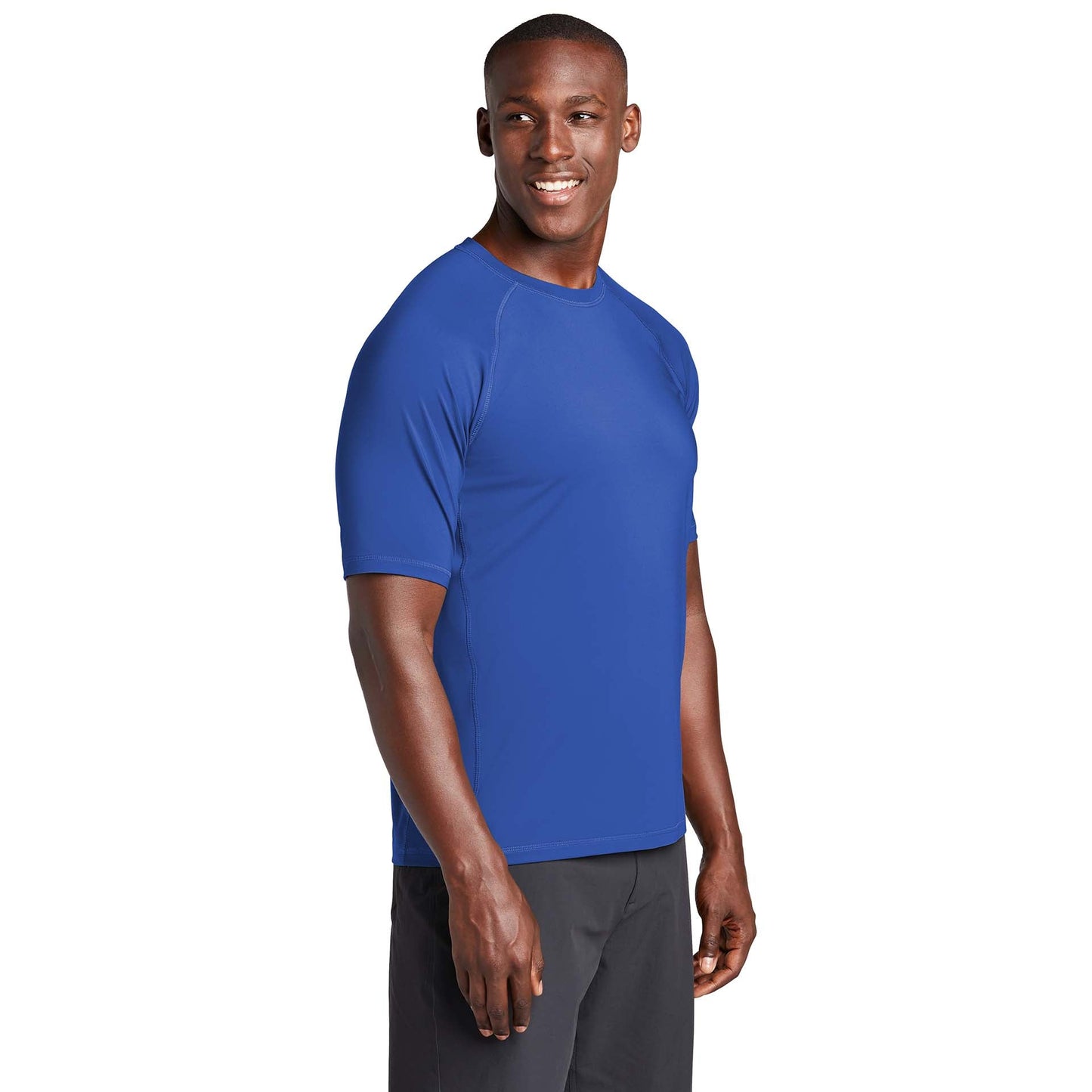 Black Rashguard Tee - Sport-Tek - Flexible Fit