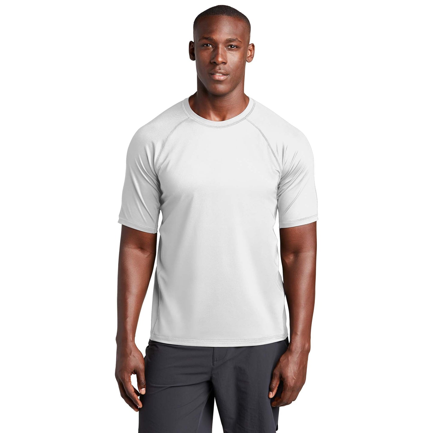 Black Rashguard Tee - Sport-Tek - Flexible Fit
